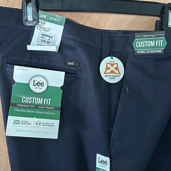 MEN’S LEE PANTS CUSTOM FIT INVISIBLE FLEX WAISTBAND - Picture 2 of 5